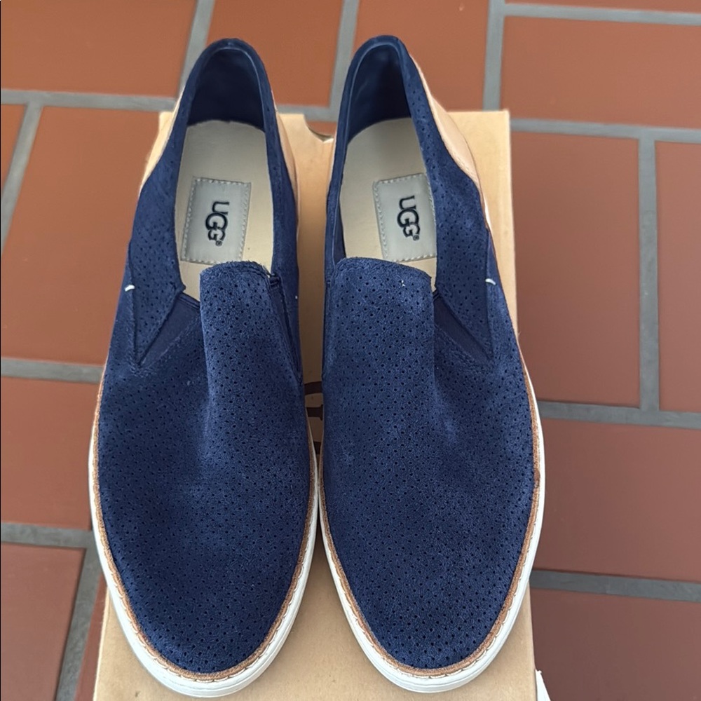 UGG women’s Blue Slip-On Shoes. New